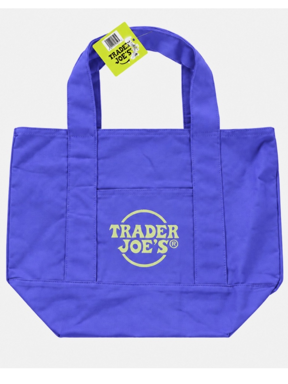 Trader Joe’s Black Mini Canvas Tote Bag New with tag